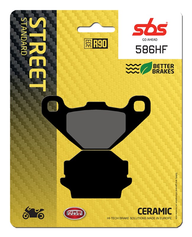 SBS brake pads KH67 street standart ceramic colour black (586HF)